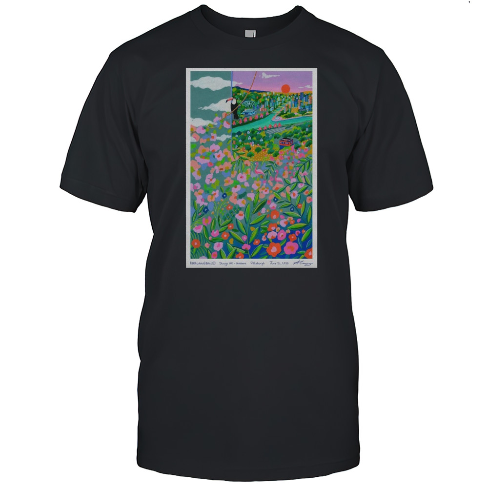 Khruangbin Stage AE Pittsburgh June 21 2025 Poster T-Shirt