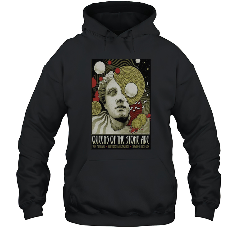Queens Of The Stone Age June 21 2025 Chicago IL Poster T-Shirt Unisex Hoodie