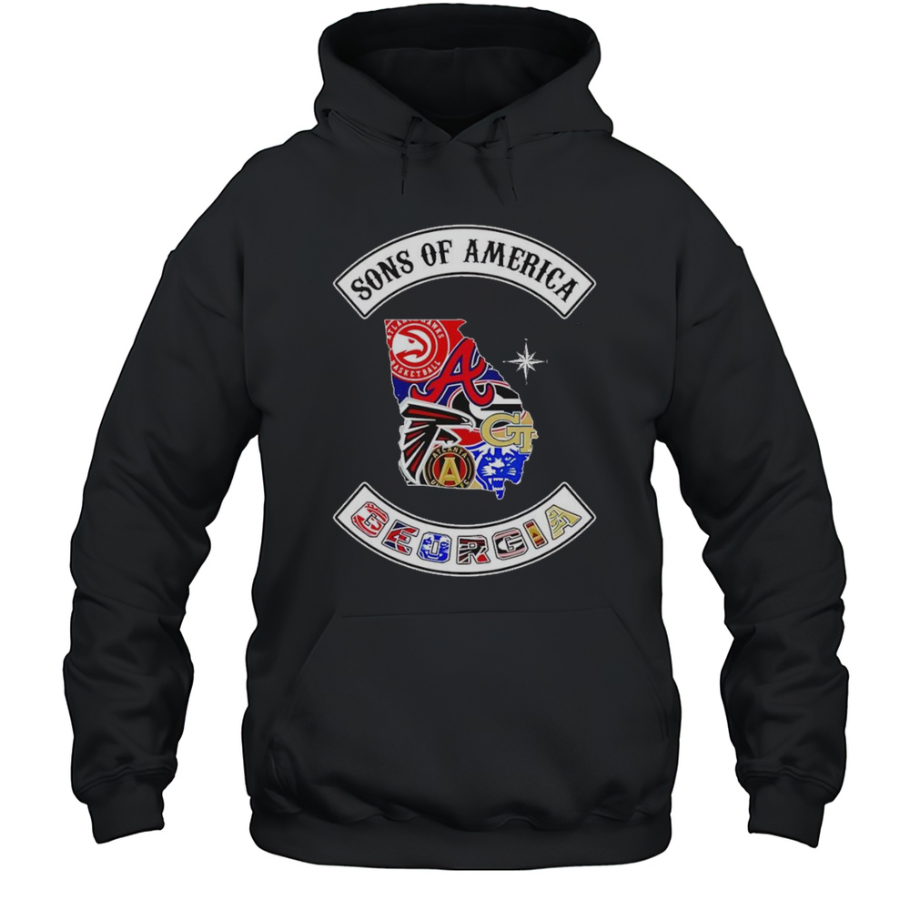 Sons Of America Georgia Sports Shirt Unisex Hoodie