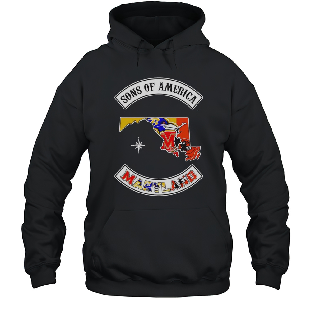 Sons Of America Maryland Sports Shirt Unisex Hoodie