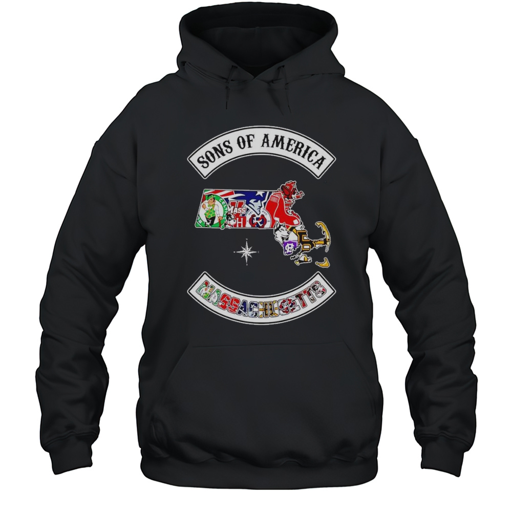 Sons Of America Massachusetts Sports Shirt Unisex Hoodie