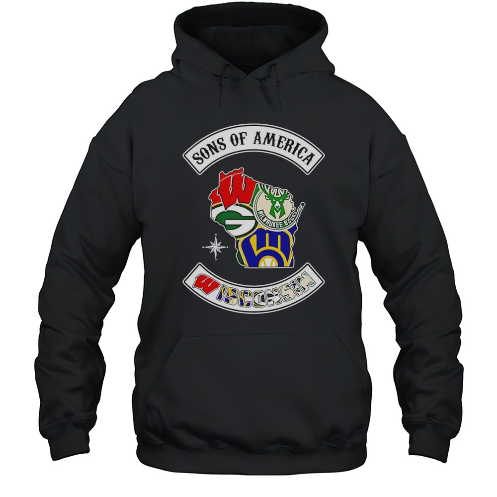 Sons Of America Wisconsin Sports Shirt Unisex Hoodie