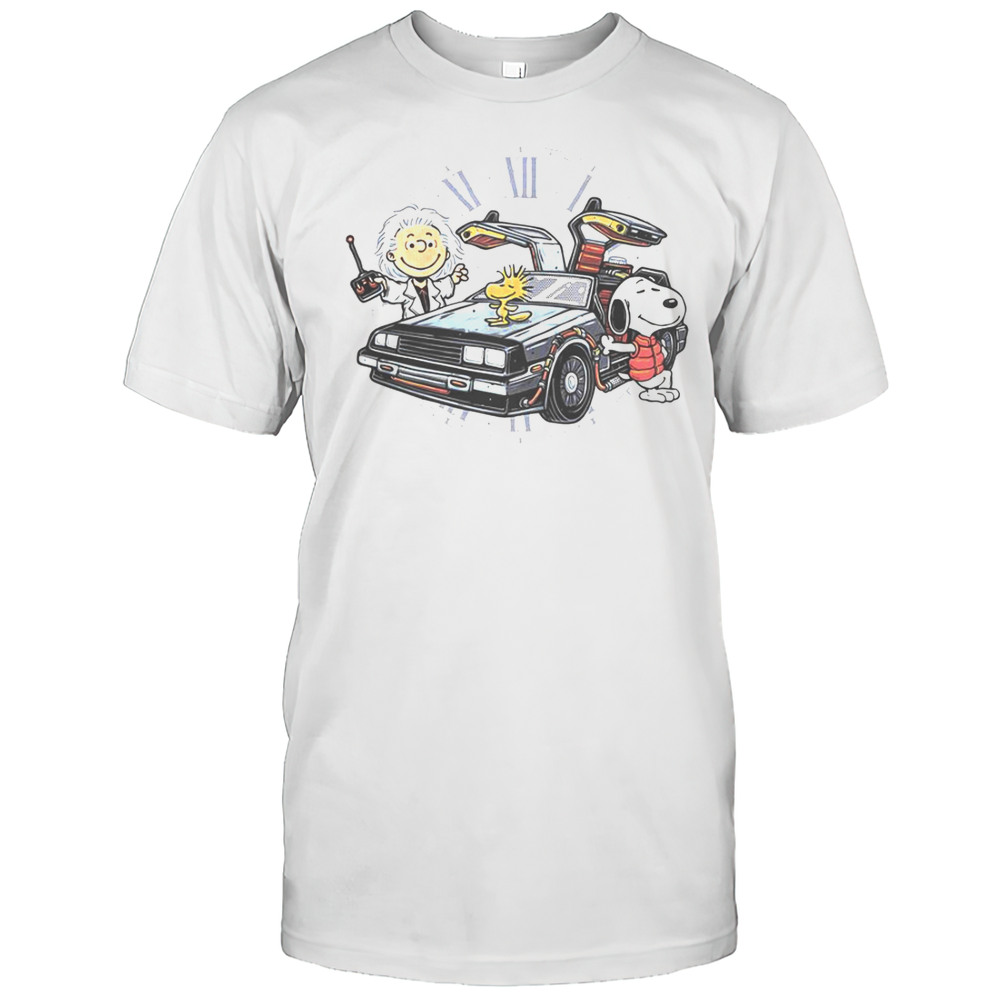 Time Travel Buddies Peanuts Snoopy Woodstock T-Shirt