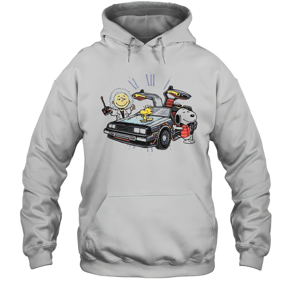 Time Travel Buddies Peanuts Snoopy Woodstock T-Shirt Unisex Hoodie