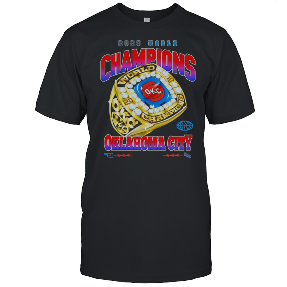 2025 World Champions Oklahoma City Rings Shirt