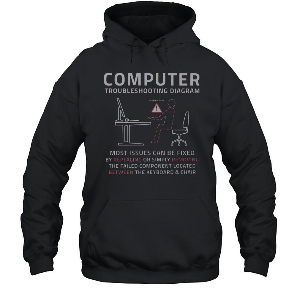 Between The Keyboard Chair T-Shirt Unisex Hoodie
