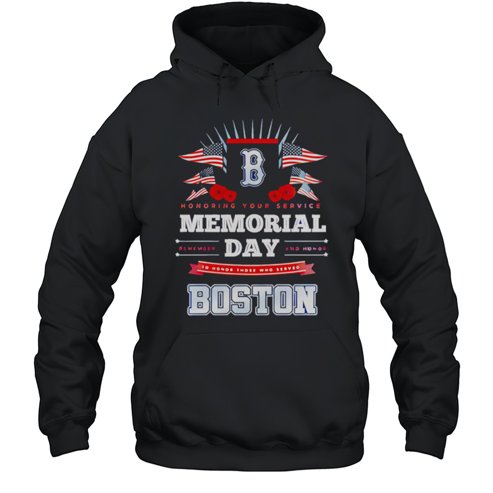 Boston Red Sox MLB X Memorial Day Baseball Shirt Unisex Hoodie