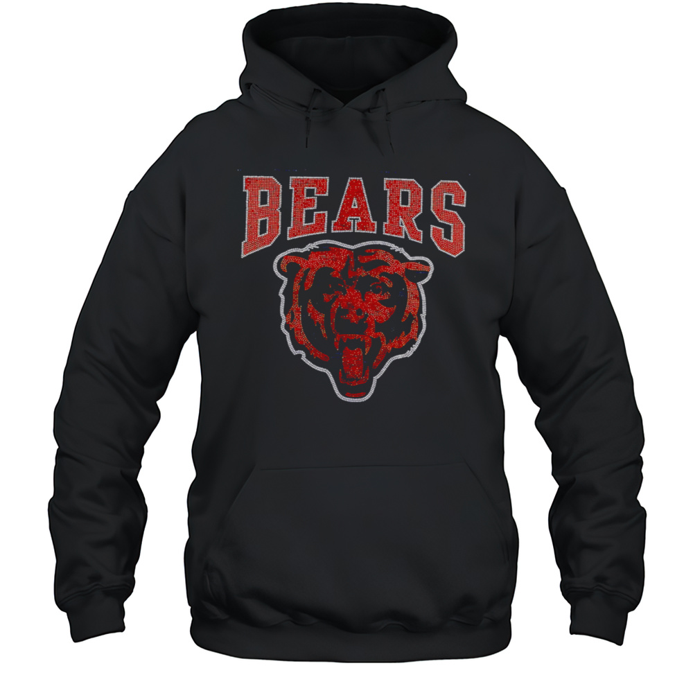 Chicago Bears Rhinestone Logo Shirt Unisex Hoodie