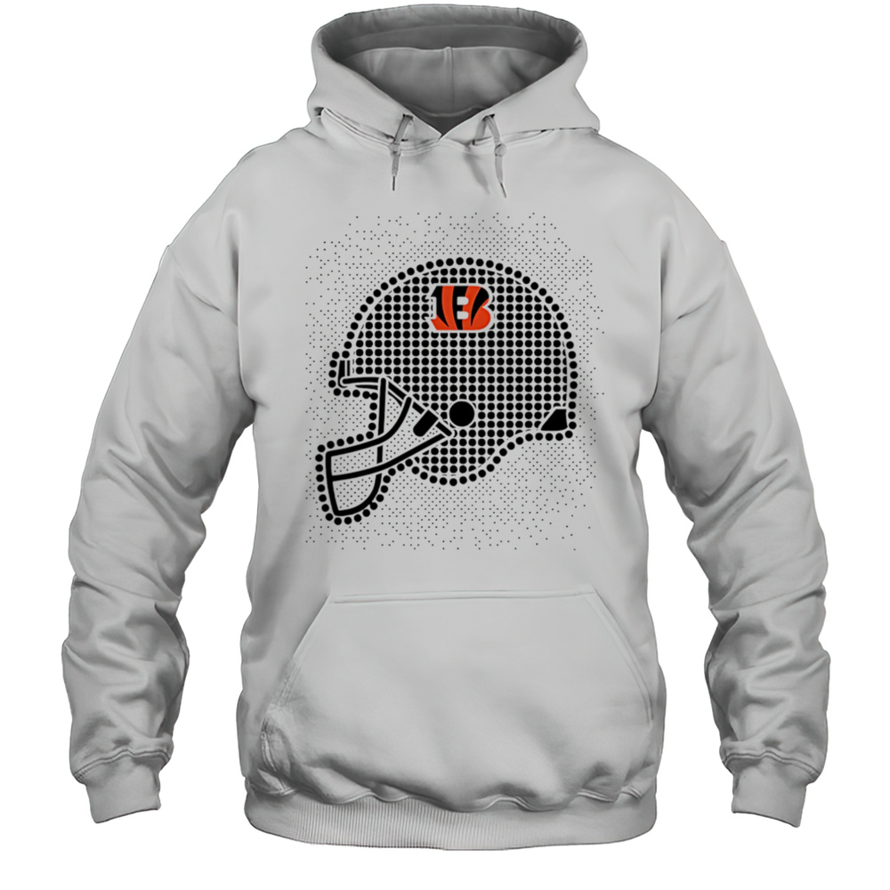 Cincinnati Bengals Polka Dots Helmet Shirt Unisex Hoodie