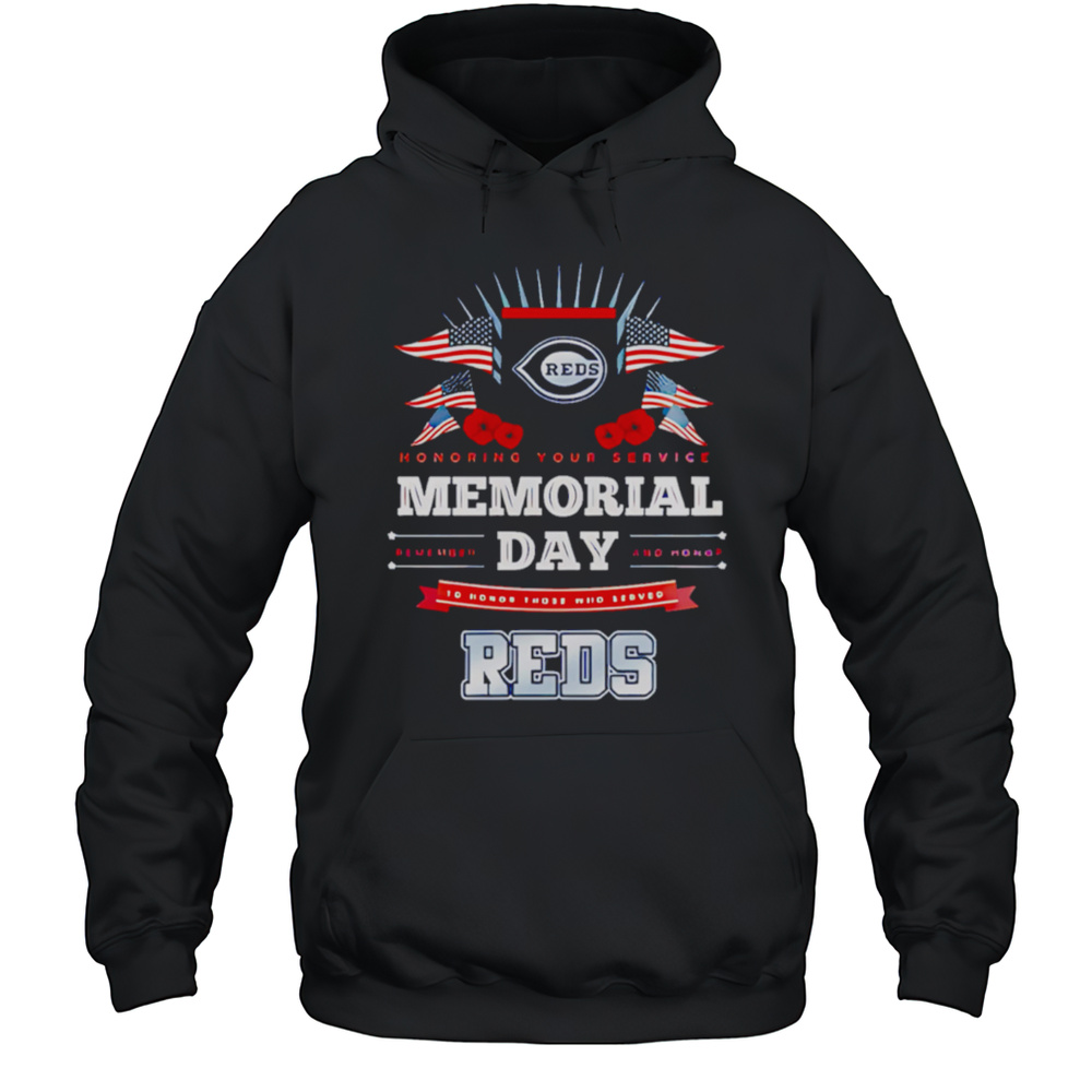 Cincinnati Reds MLB X Memorial Day Baseball Shirt Unisex Hoodie