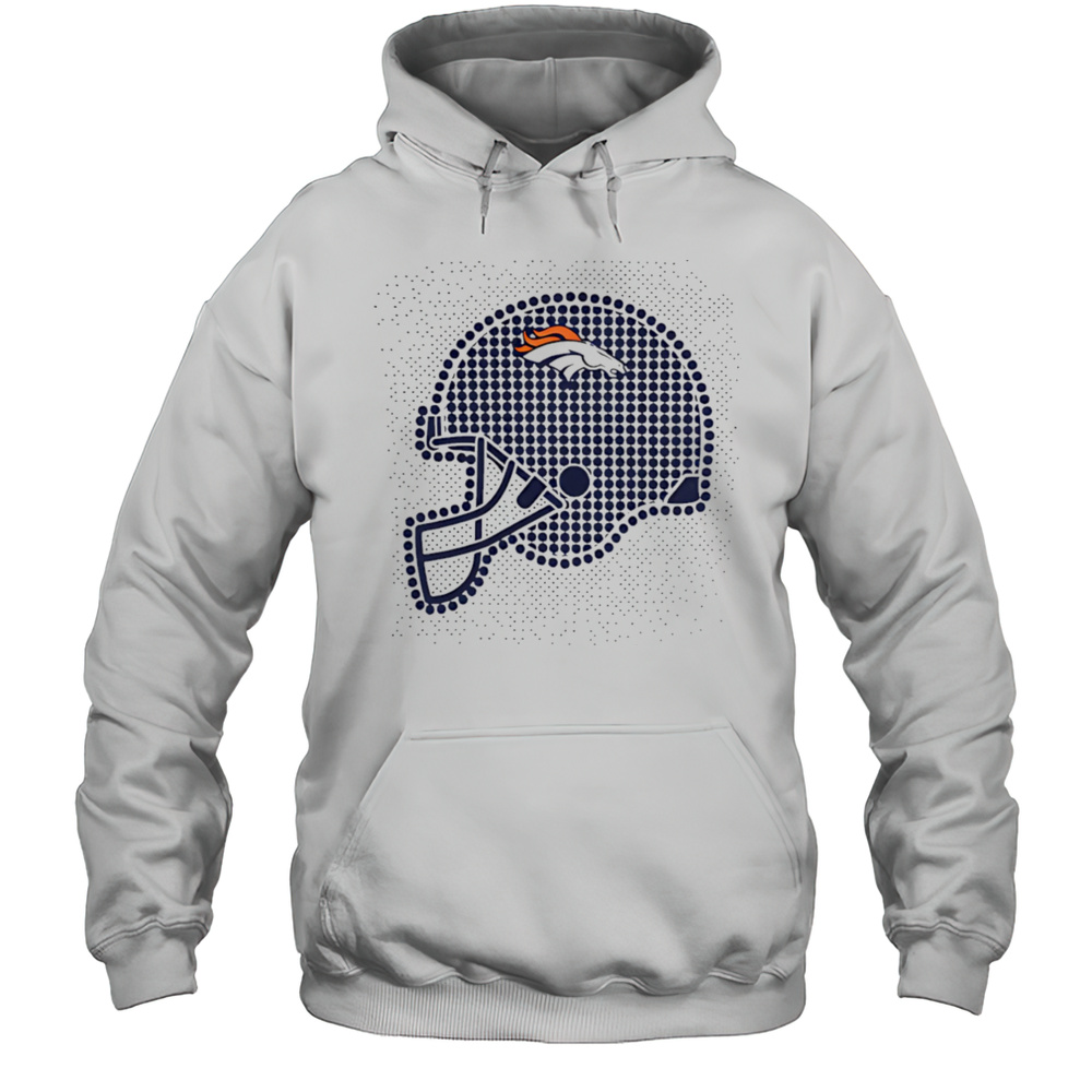 Denver Broncos Polka Dots Helmet Shirt Unisex Hoodie