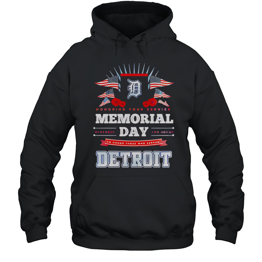 Detroit Tigers MLB X Memorial Day Baseball Shirt Unisex Hoodie