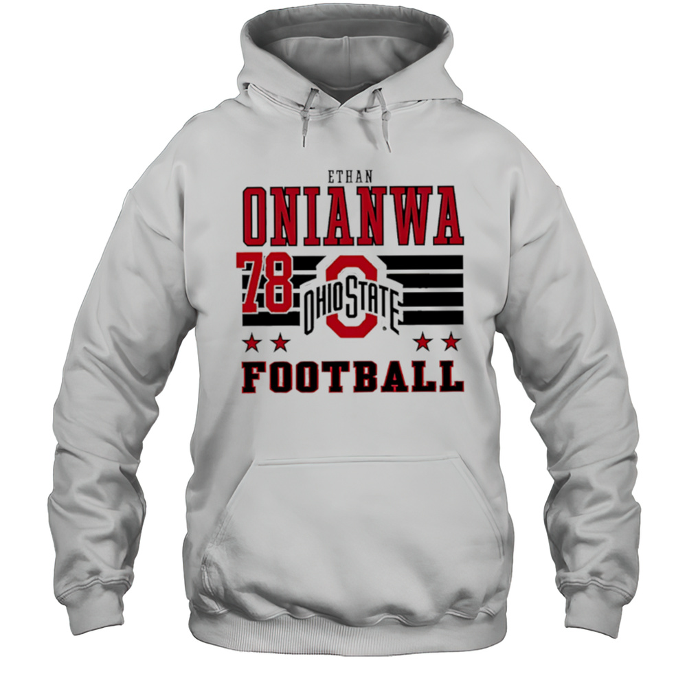 Ethan Onianwa Ohio State Buckeyes Football 78 Shirt Unisex Hoodie