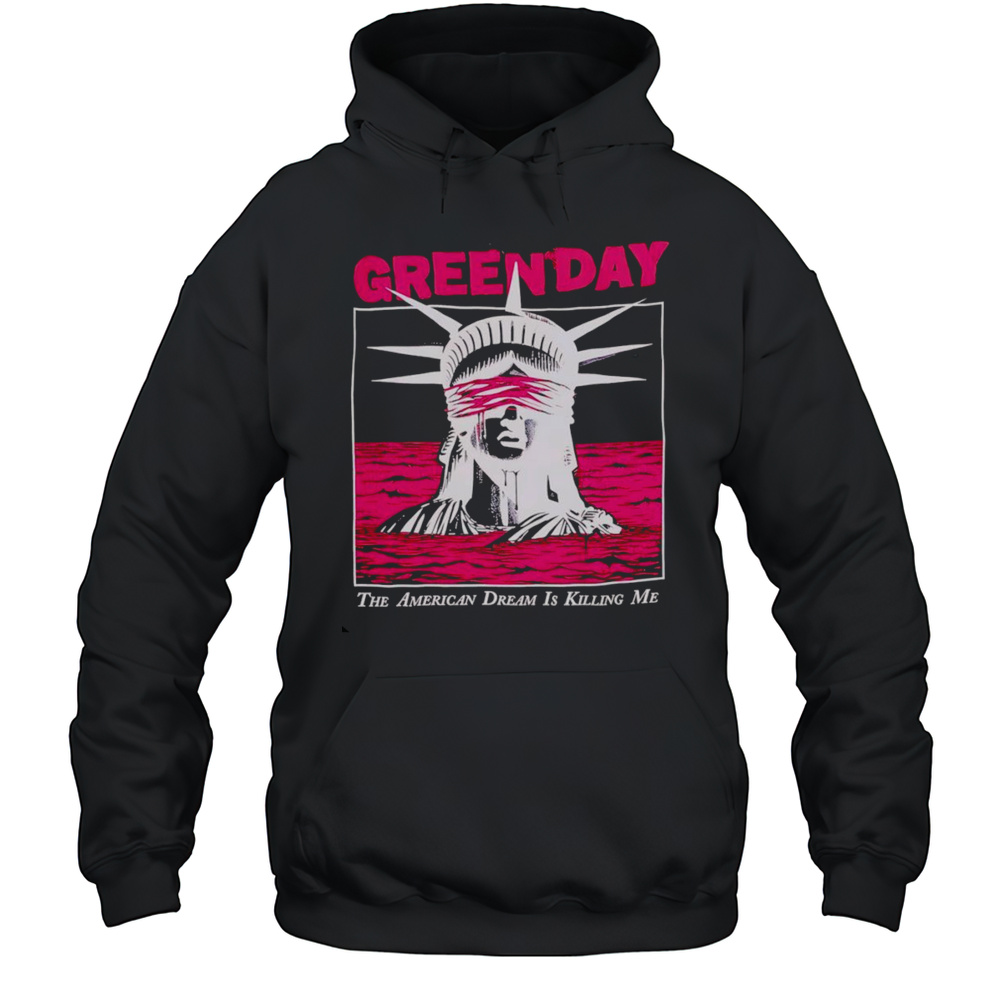 Green Day Blindfolded Lady Liberty Shirt Unisex Hoodie