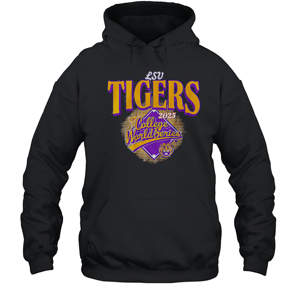 LSU Baseball 2025 College World Series Art Shirt Unisex Hoodie