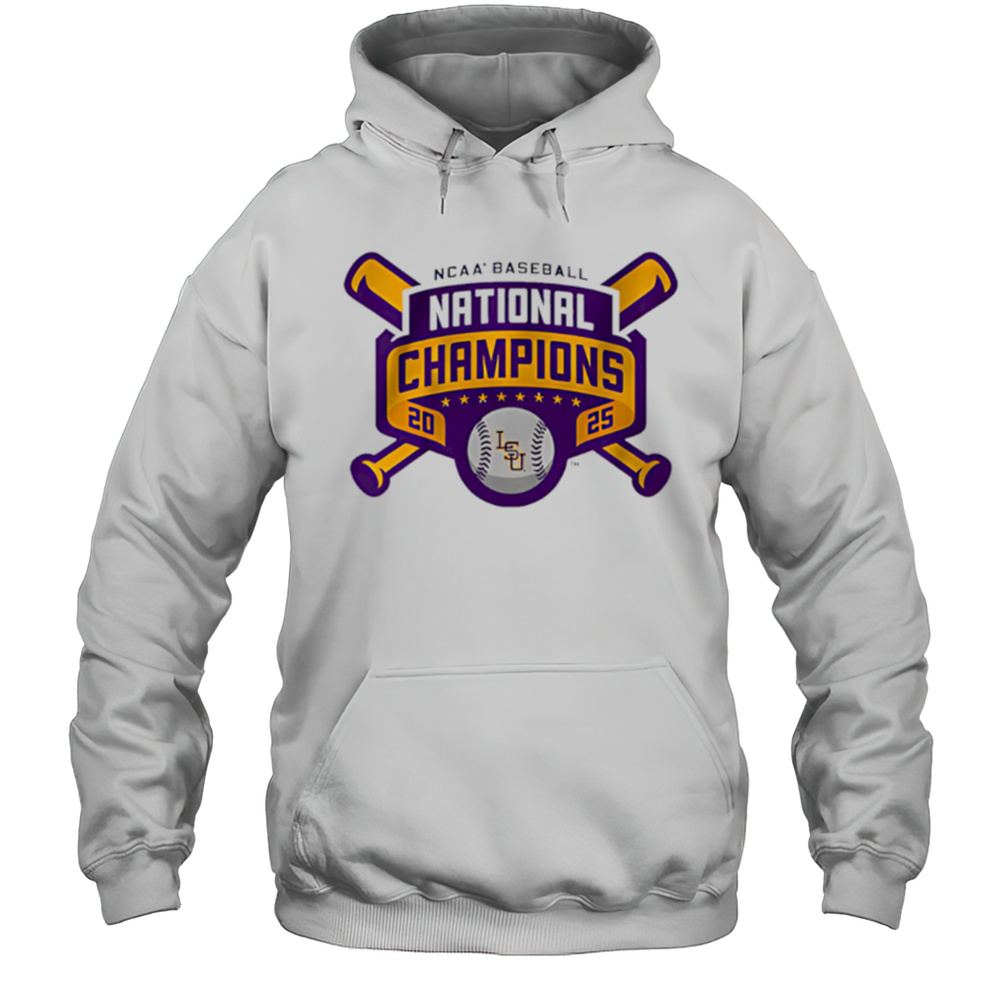 LSU Baseball 2025 National Champions Logo Shirt Unisex Hoodie
