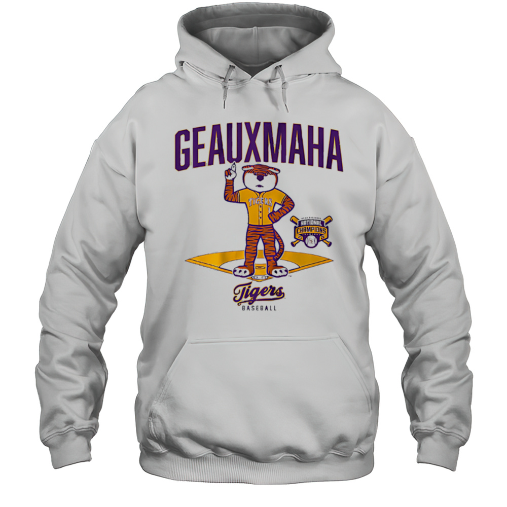 LSU Baseball 2025 National Champions Mascot Diamond Shirt Unisex Hoodie