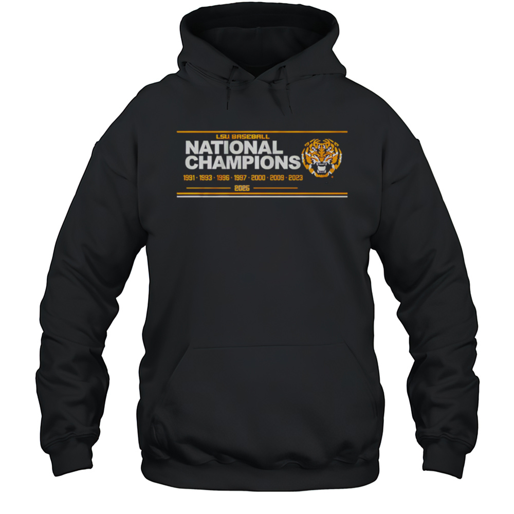LSU Baseball 8x National Champions Sign Shirt Unisex Hoodie