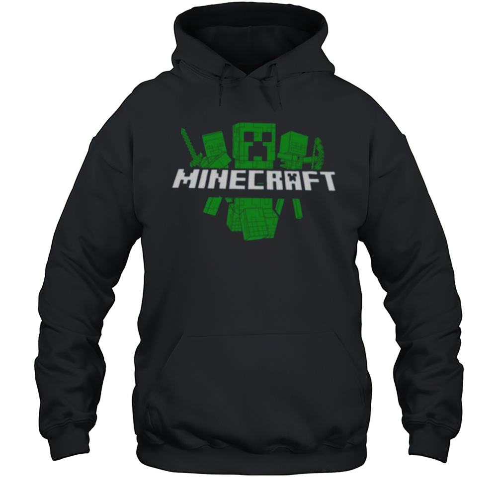 Minecraft Creeper Characters Create Explore Survive Shirt Unisex Hoodie