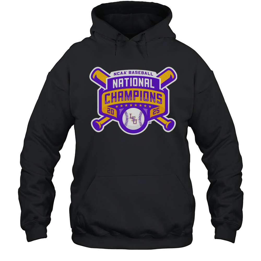 NCAA Baseball National Champions 2025 LSU Tigers Shirt Unisex Hoodie