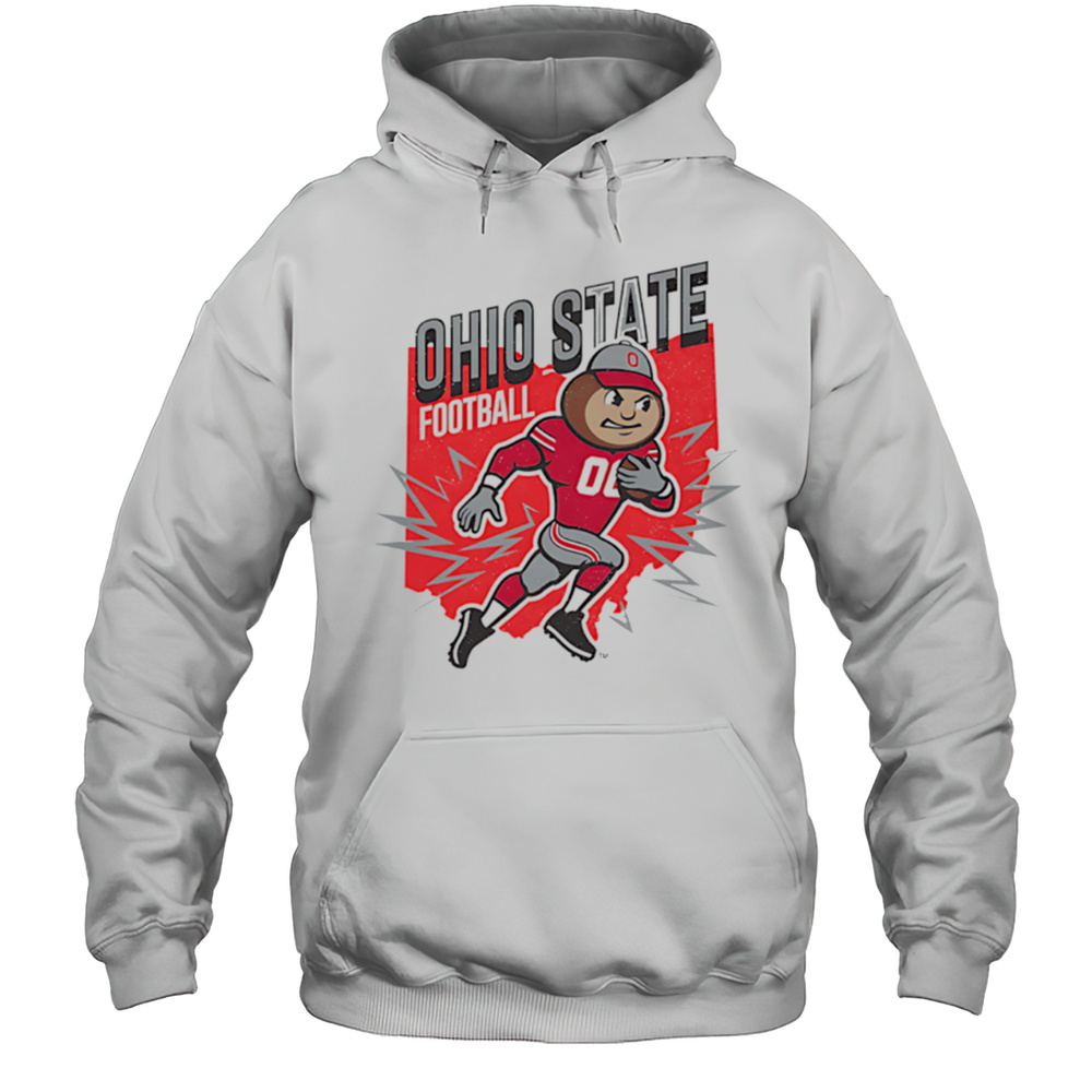 Ohio State Buckeyes Football Brutus Mascot Shirt Unisex Hoodie