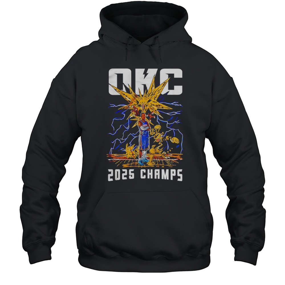 OKC 2025 Champs Shai Gilgeous-Alexander Pokemon Shirt Unisex Hoodie