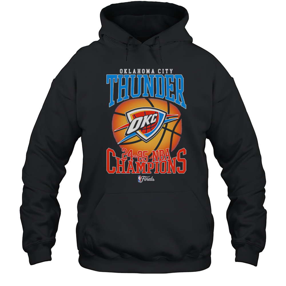 Okc Thunder 2025 Nba Champions Basketball Sunset Shirt Unisex Hoodie