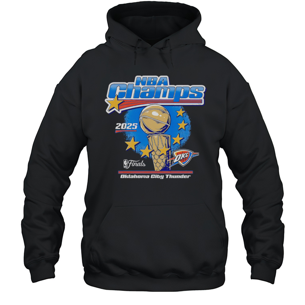 Okc Thunder 2025 Nba Champions Stars Shirt Unisex Hoodie