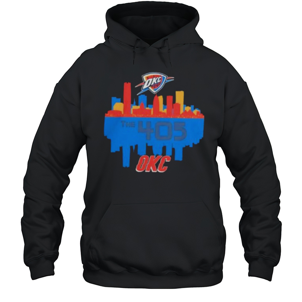 Oklahoma City Thunder The 405 City Skyline Shirt Unisex Hoodie