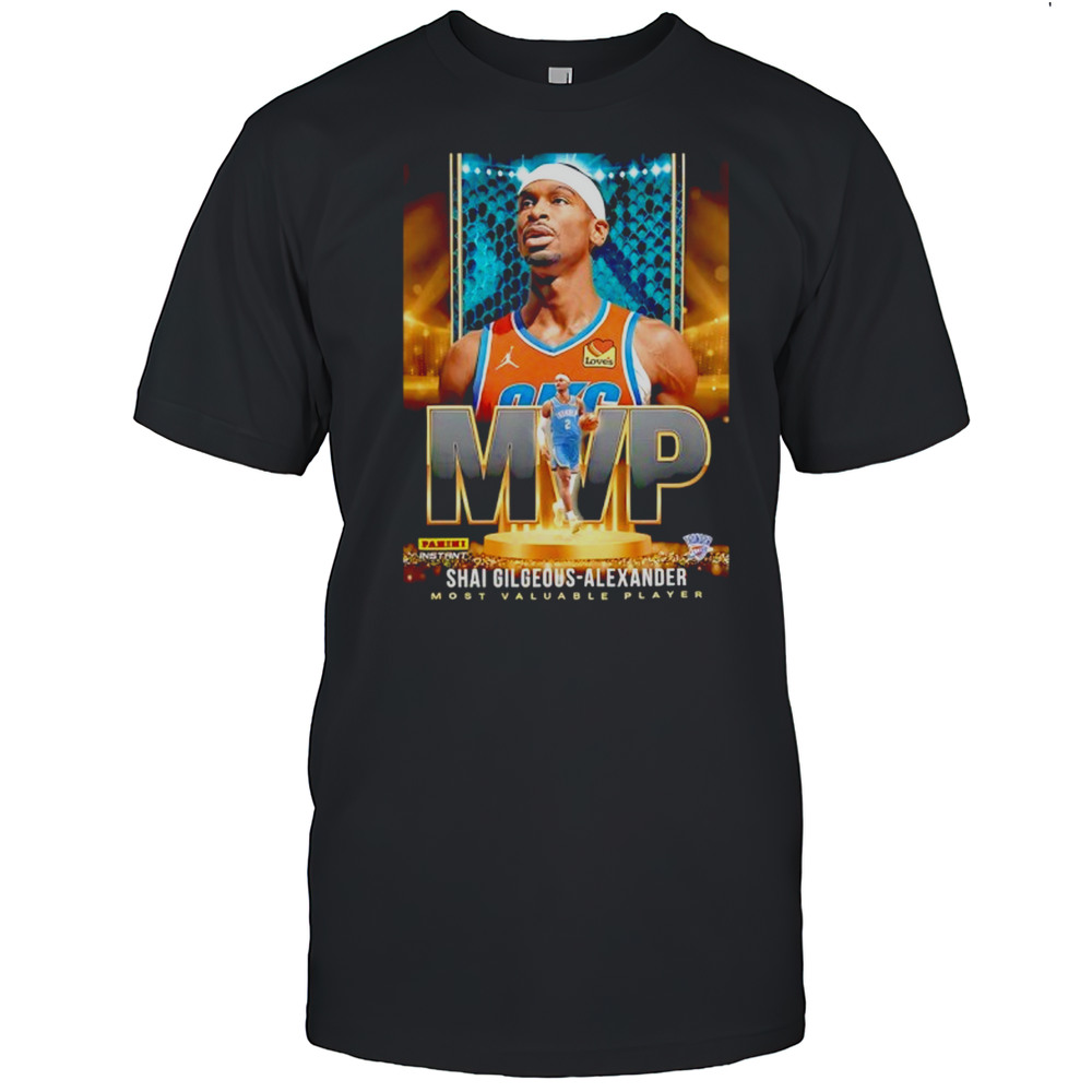 Shai Gilgeous Alexander 2025 MVP Oklahoma City Thunder Basketball Shirt