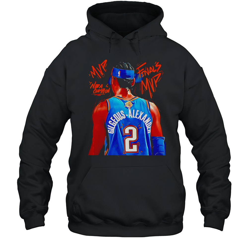 Shai Gilgeous Alexander MVP OKC Thunder Basketball 2025 NBA Finals Shirt Unisex Hoodie