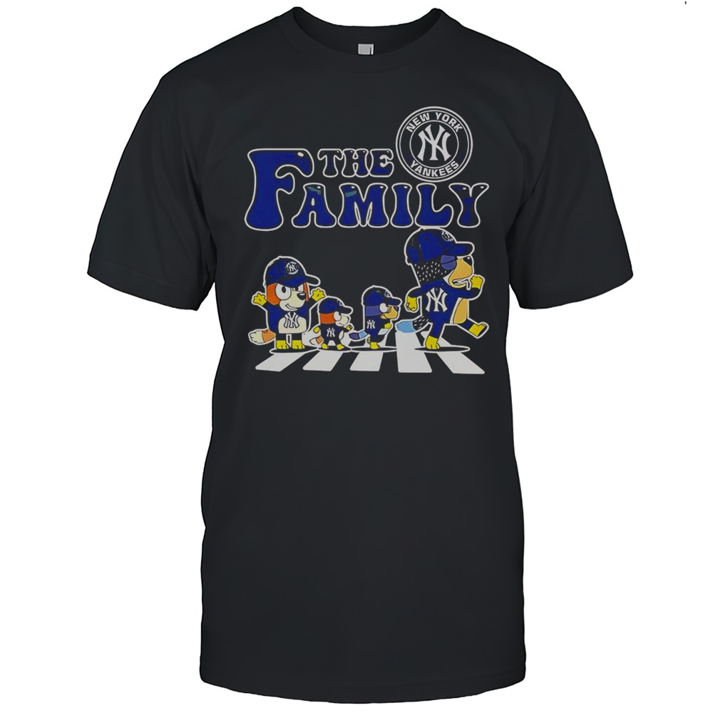 The Family Bluey New York Yankees Abbey Road T-Shirt