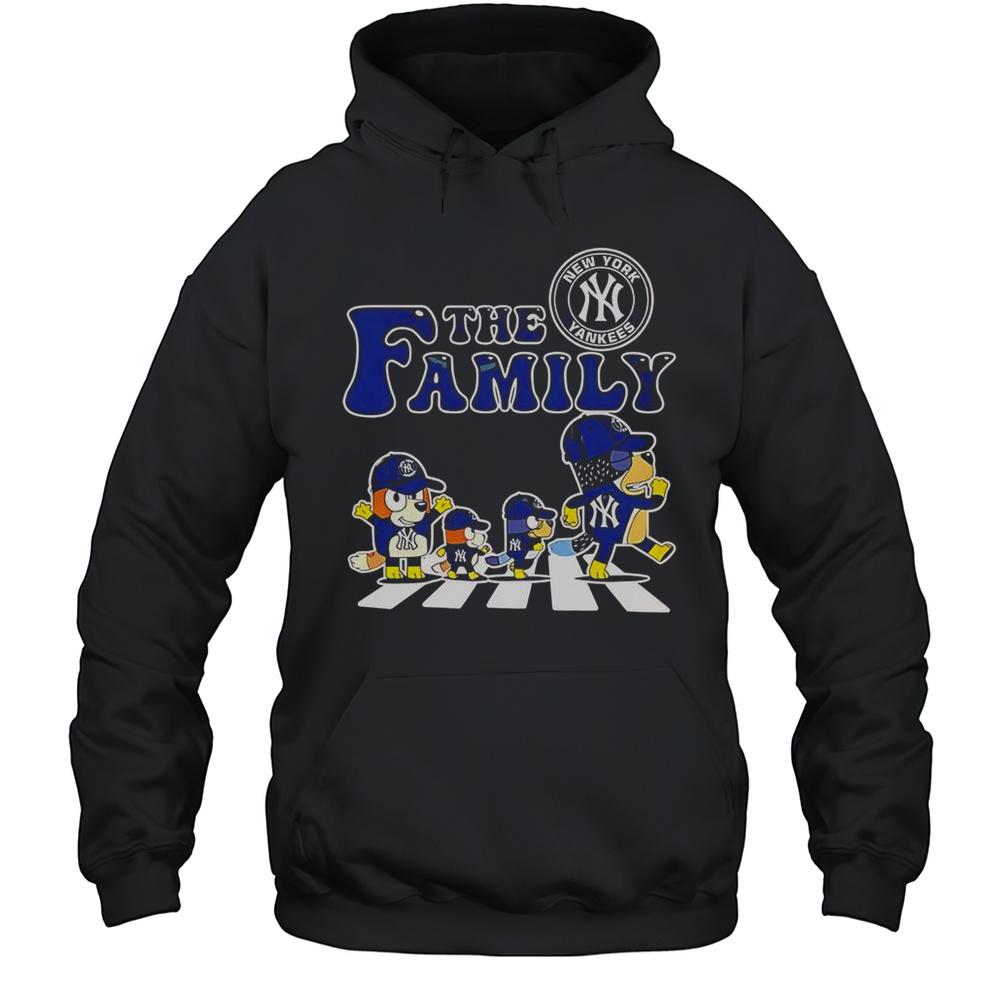 The Family Bluey New York Yankees Abbey Road T-Shirt Unisex Hoodie