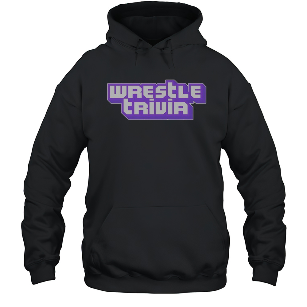 Wrestling Trivia Twitch Text T-Shirt Unisex Hoodie