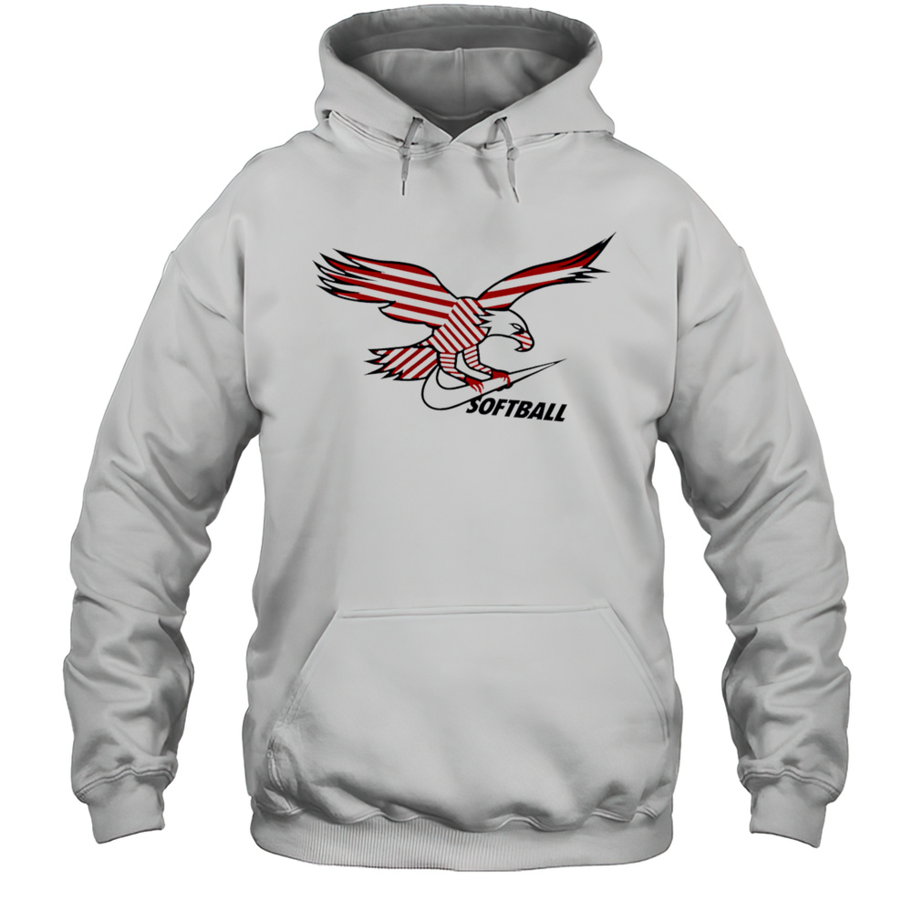 American Eagle Swoosh Softball Shirt Unisex Hoodie