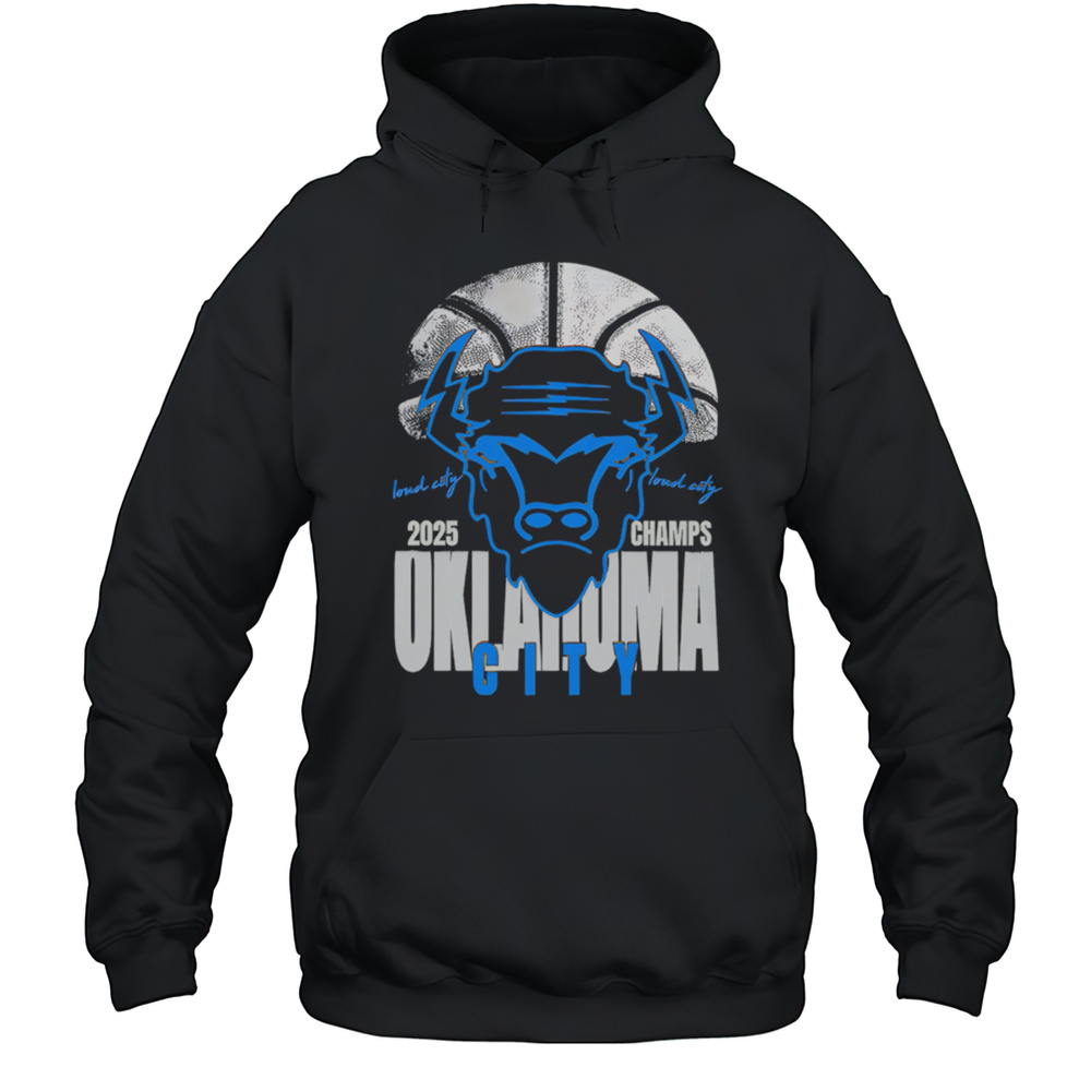 Bison Faded Loud City Ball Champs Oklahoma City Shirt Unisex Hoodie