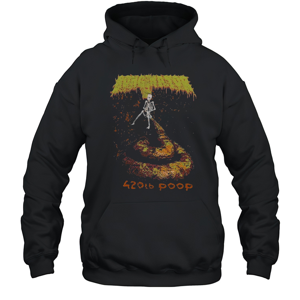 Bonginator 420lb Poop Skeleton T-Shirt Unisex Hoodie