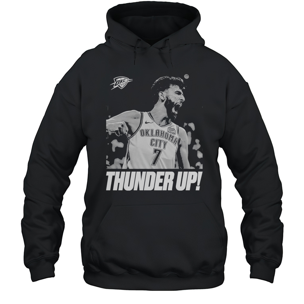 Chet Holmgren Oklahoma City Thunder Unisex 2025 NBA Finals Champions Celebration T-Shirt Unisex Hoodie