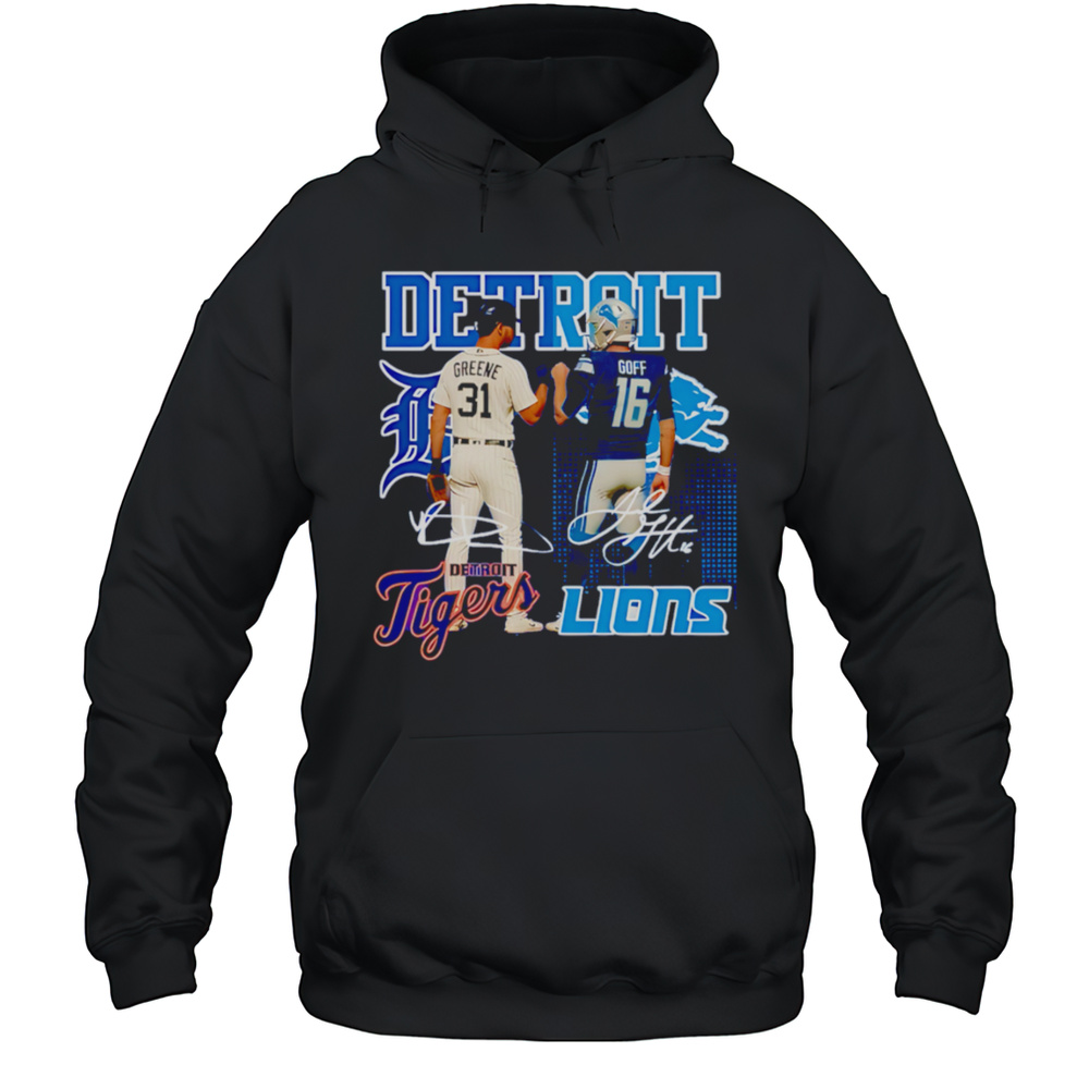 Detroit Lions And Tigers Star Power Shirt Unisex Hoodie