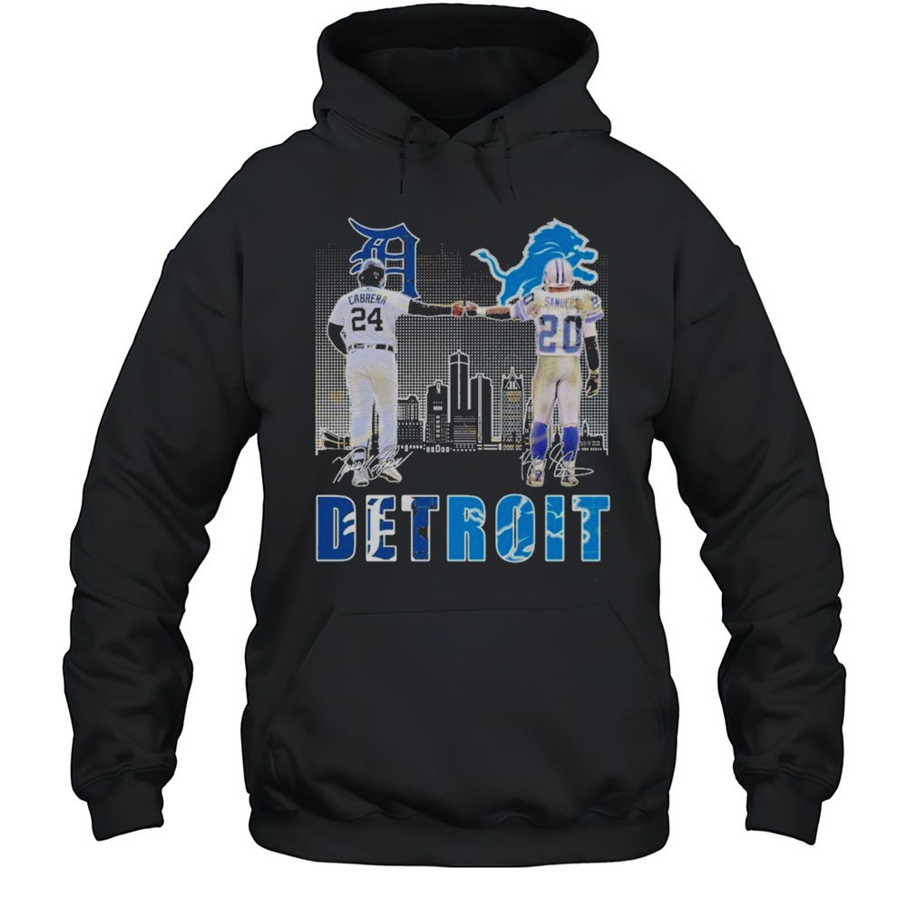 Detroit Tigers X Detroit Lions Signature Unisex T-Shirt Unisex Hoodie