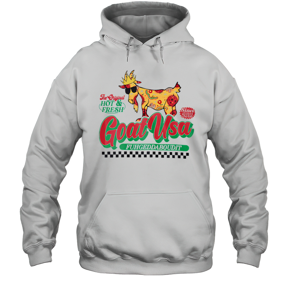 Goat Usa Pizza Goat Shirt Unisex Hoodie