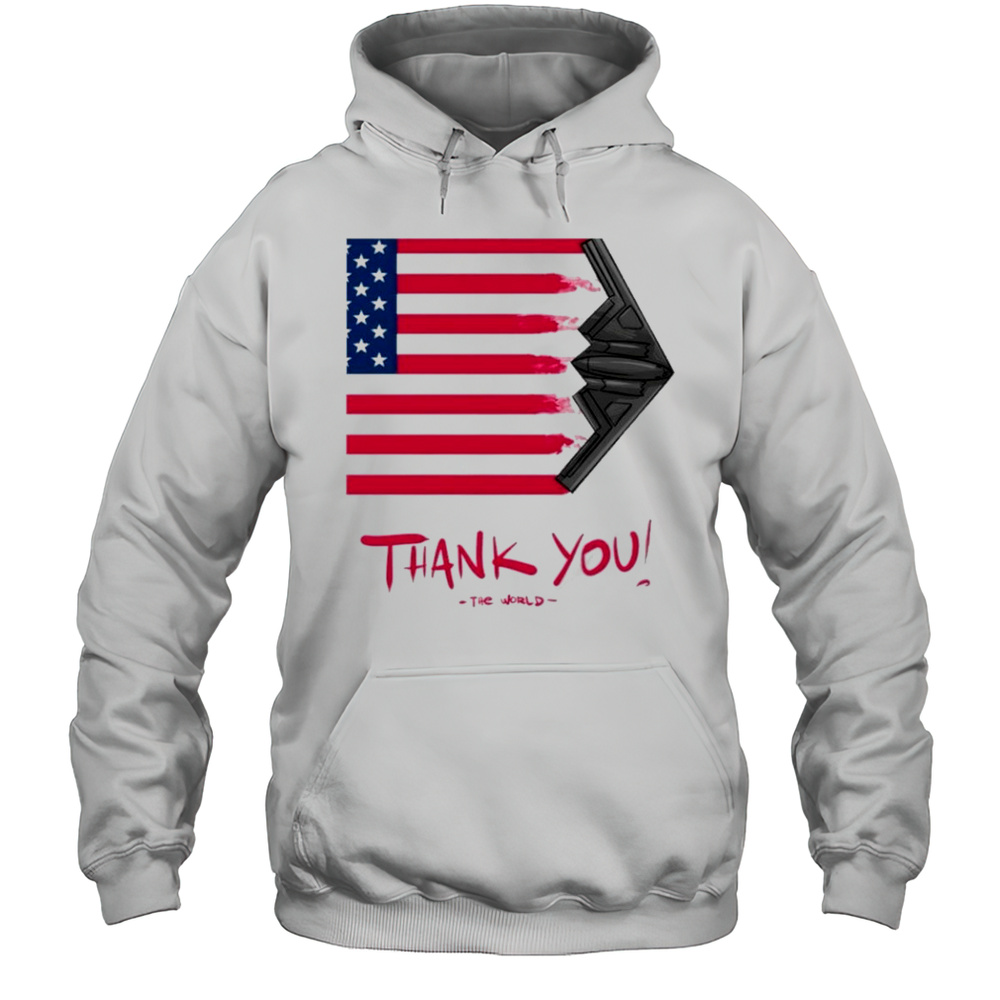Gunther Eagleman Thank You Flag Usa T-Shirt Unisex Hoodie