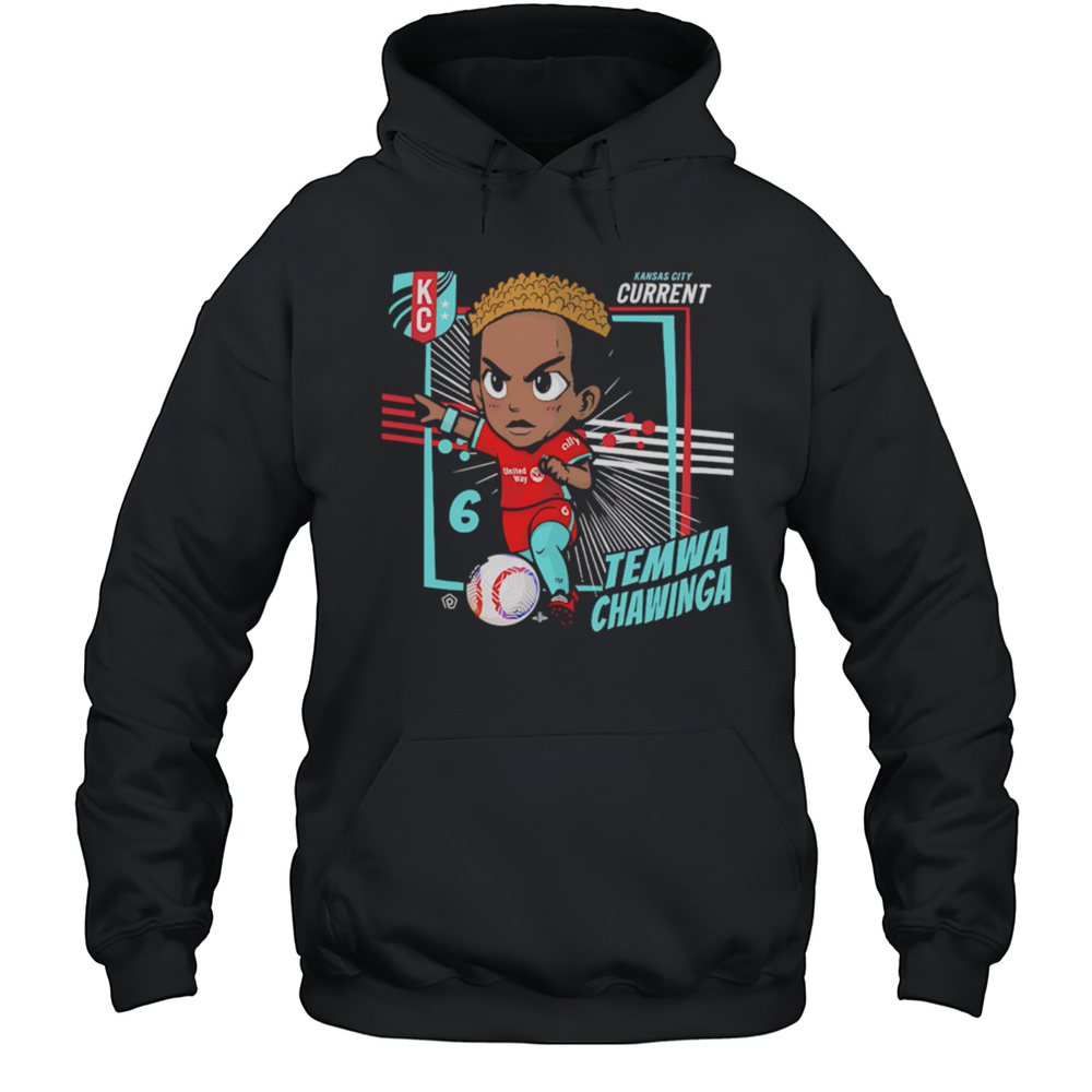 Kansas City Current Temwa Chawinga 6 Chibi Cartoon Shirt Unisex Hoodie