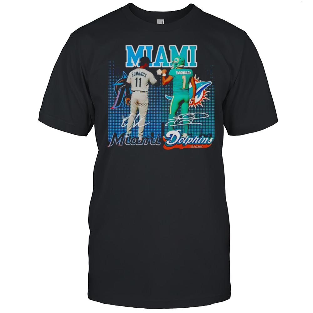 MiamI Dolphins And Marlins Star Power Shirt