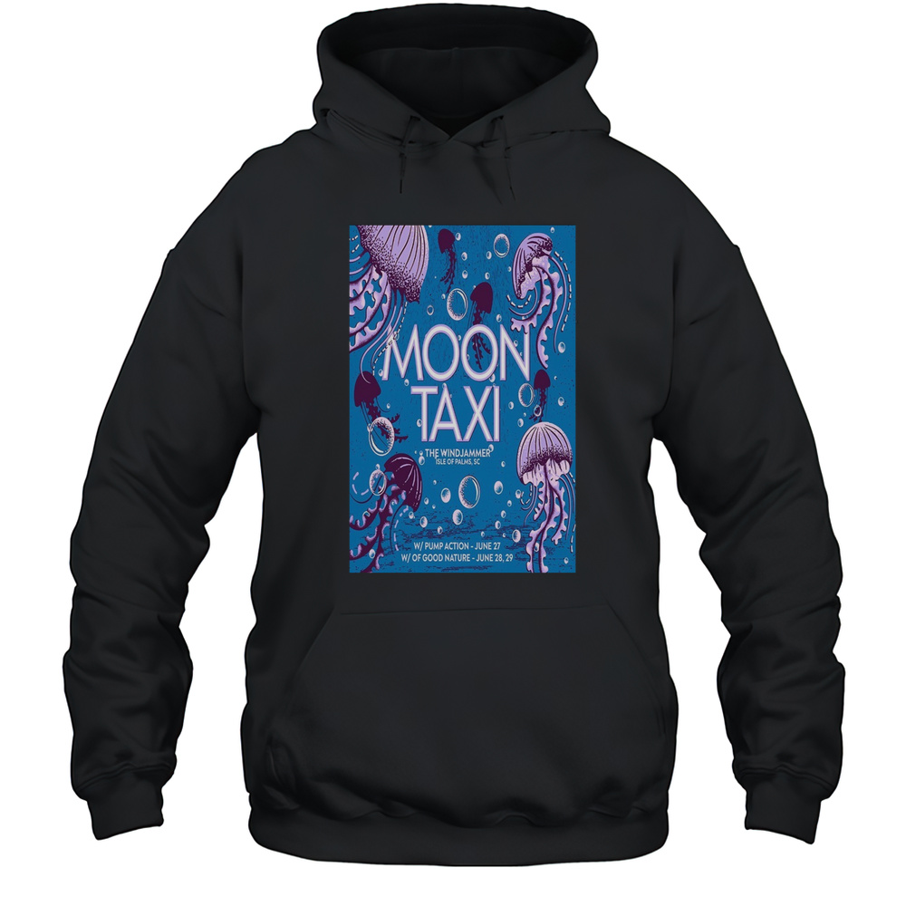 Moon Taxi June 27 2025 The Windjammer On Isle Of Palms SC Poster T-Shirt Unisex Hoodie