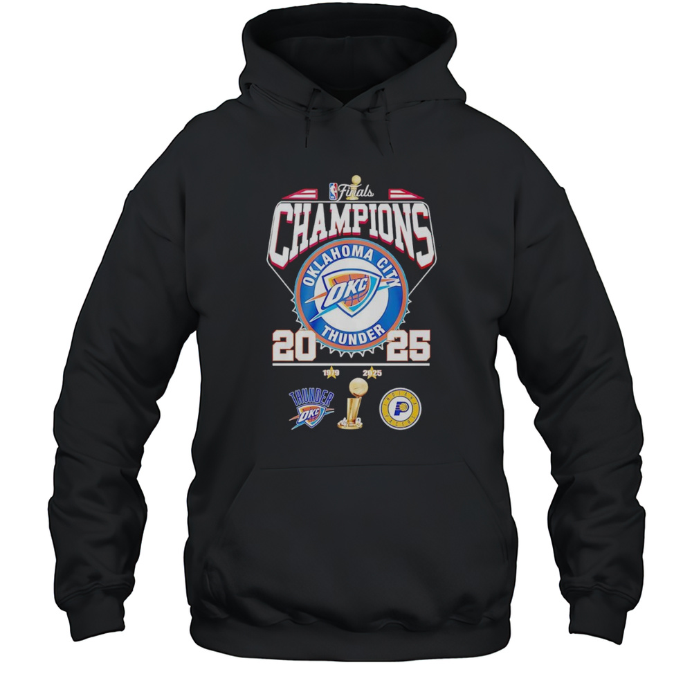 NBA Finals Champions 2025 Oklahoma City Thunder Shirt Unisex Hoodie