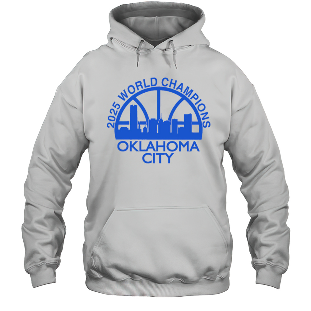 Okc Skyline 2025 World Champions Oklahoma City Shirt Unisex Hoodie