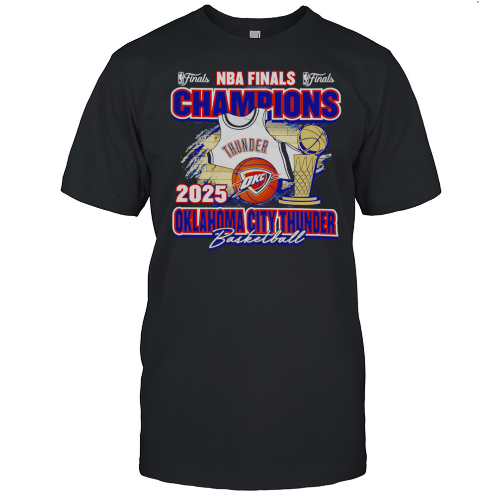 Oklahoma City Thunder 2025 Nba Champions Thunder Team Jersey Shirt