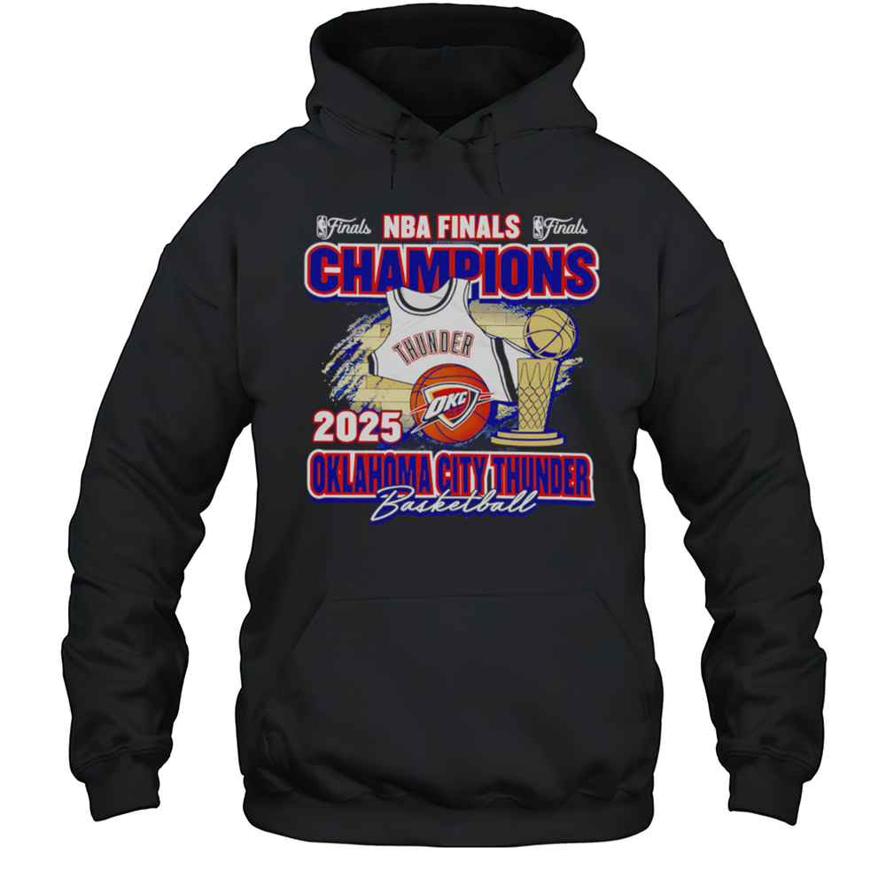 Oklahoma City Thunder 2025 Nba Champions Thunder Team Jersey Shirt Unisex Hoodie