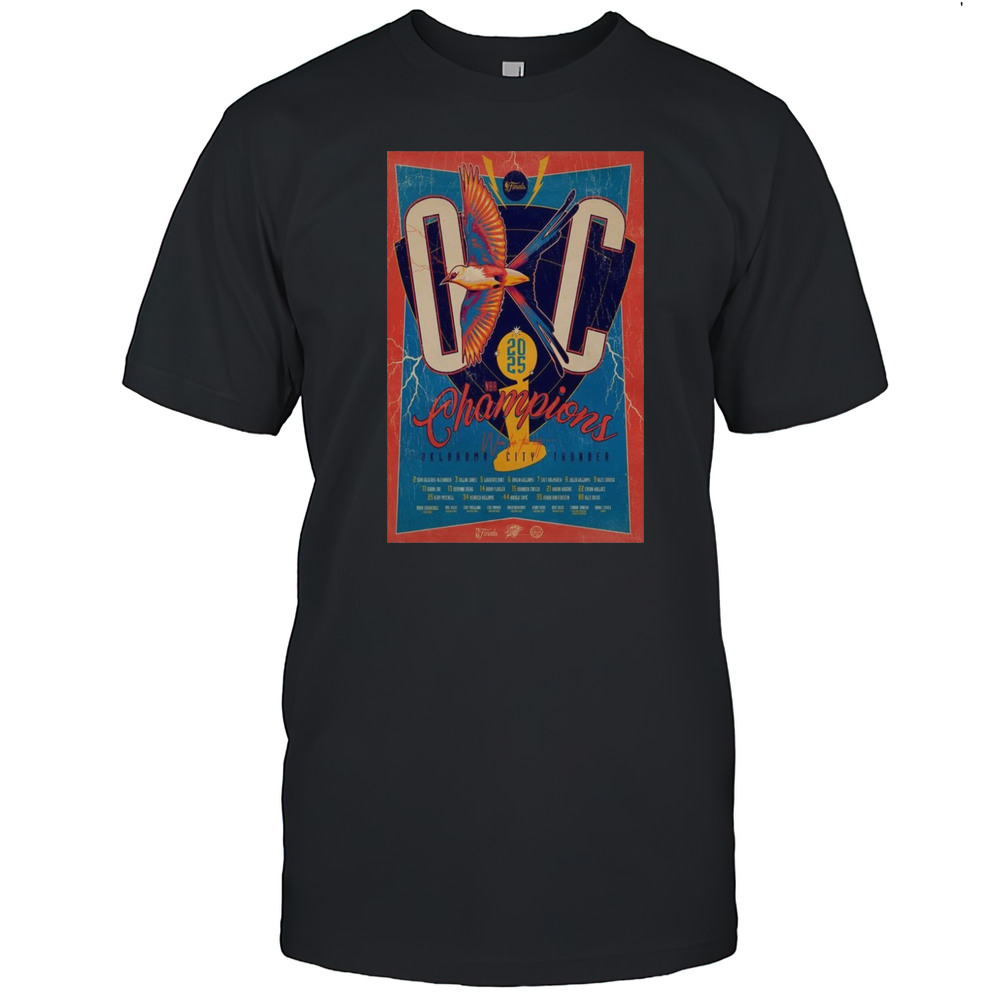 Oklahoma City Thunder Champions Poster T-Shirt